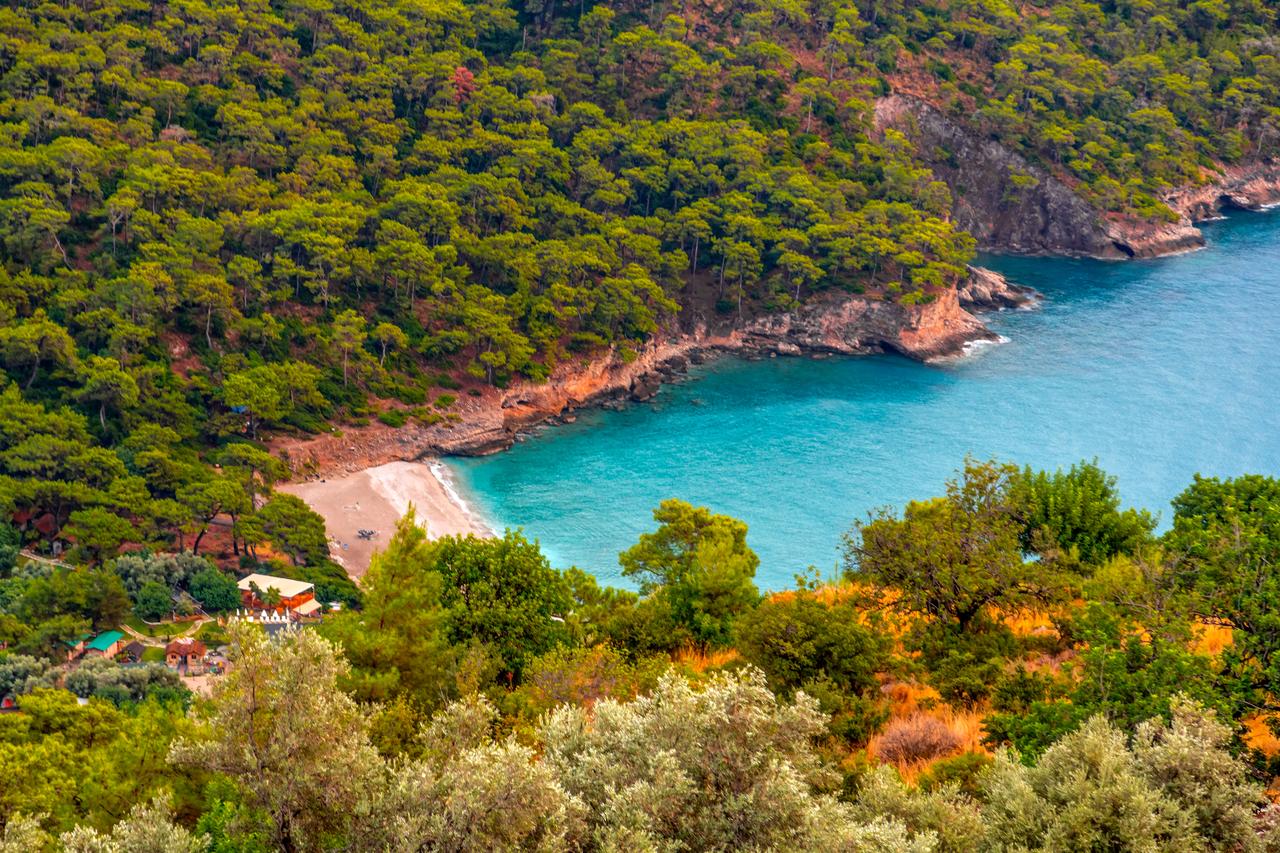 An aerial view of popular camping destination Kabak Valley in Fethiye, Türkiye, Jul. 1, 2025. (Adobe Stock Photo)