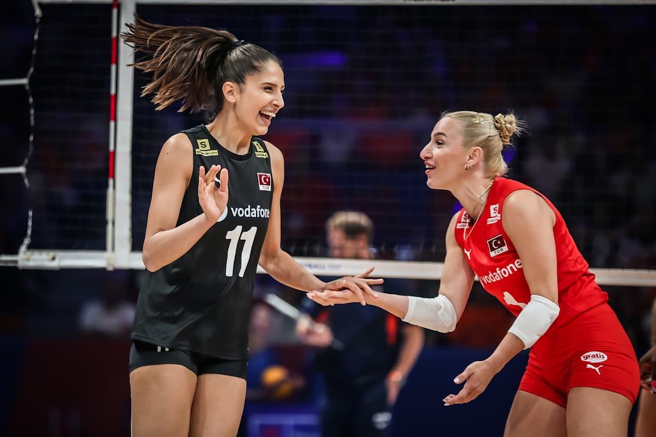 Sultans of the Net celebrate a point, Apeldoorn, Netherlands, July 10, 2025. (IHA Photo)