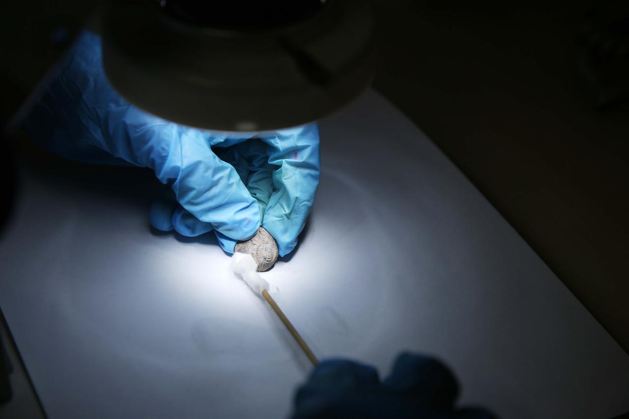 Jewelry and everyday items found in numerous Byzantine-era child and adult graves at the ancient city of Herakleia, in Milas, Mugla, Türkiye, July 11, 2025. (AA Photo)