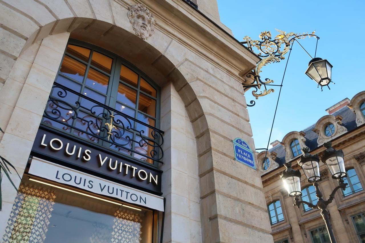 Exterior view of Louis Vuitton boutique at Place Vendome in Paris, France, Oct. 26, 2019. (Adobe Stock Photo)