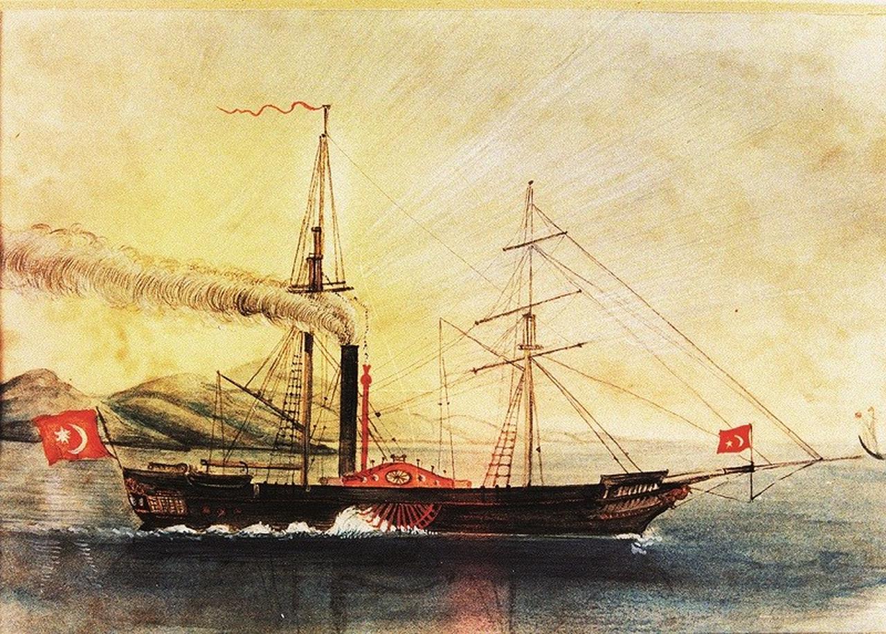 Ottoman steamship, accessed on July 13, 2025. (Photo via Wiki Commons)