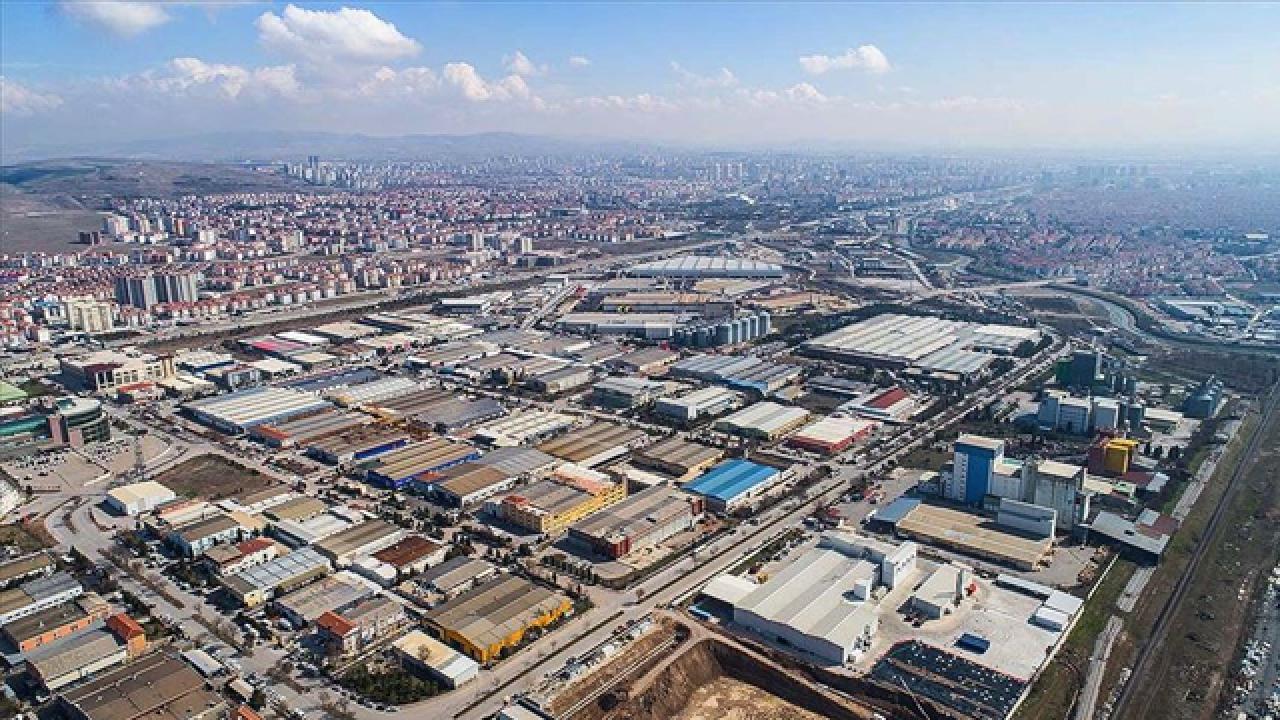 An aerial view of the Eskisehir Organized Industrial Zone in central Türkiye. (AA Photo)