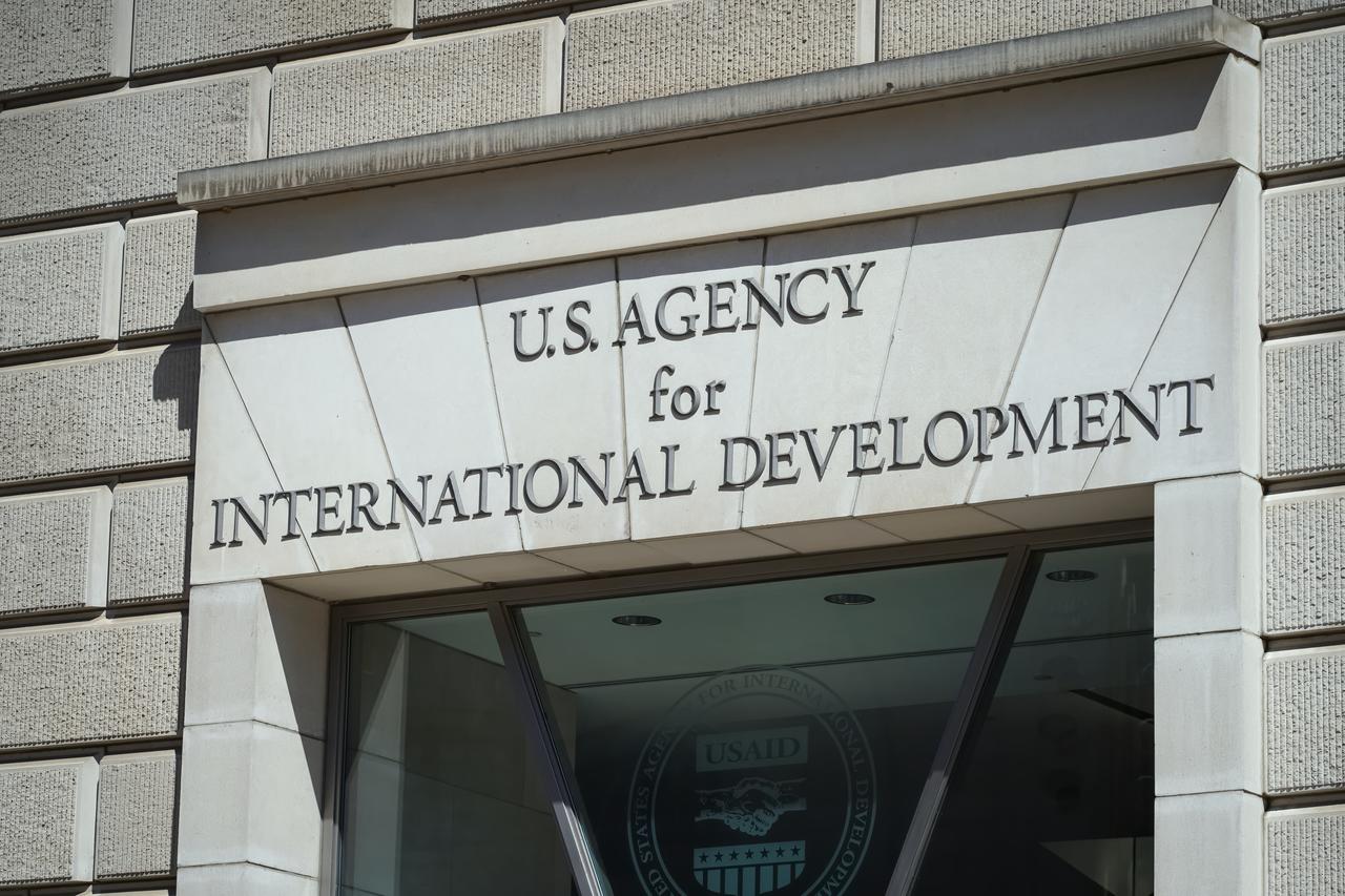 The entrance to the U.S. Agency for International Development (USAID) headquarters in Washington, D.C., April 3, 2023. (Adobe Stock Photo)