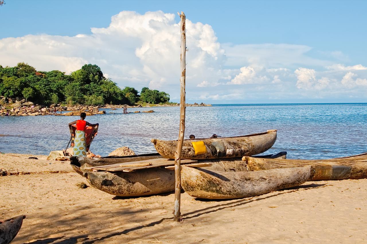 Dugout canoes at the shore of Lake Malawi, the fourth largest freshwater lake in the world by volume, Tanzania, accessed July 17, 2025. (Adobe Stock Photo)