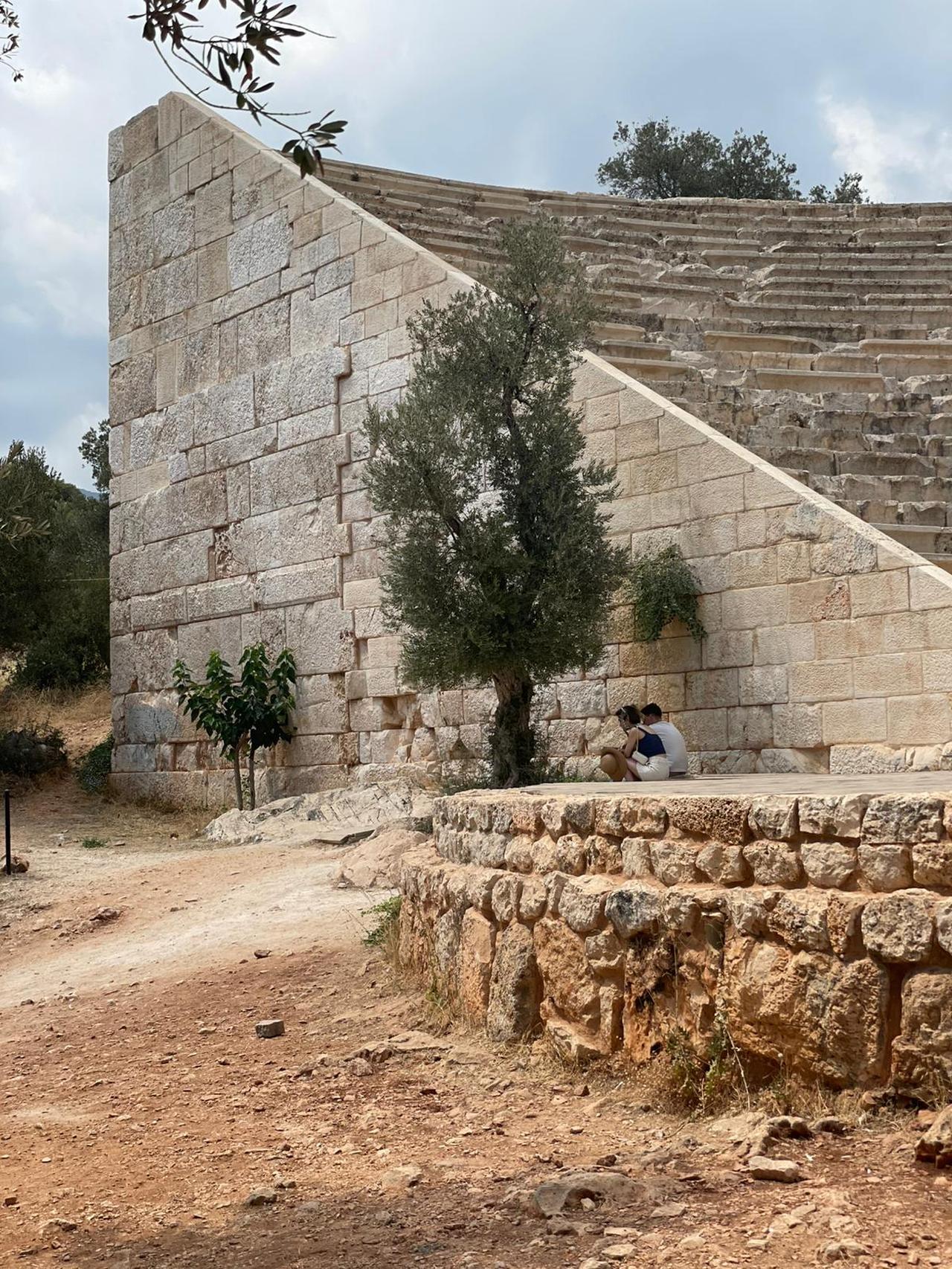 A view of the ancient theater of Antiphellos overlooking the Mediterranean Sea in Kas, Antalya, Türkiye, July 17, 2025. (Photo via Koray Erdogan/Türkiye Today)