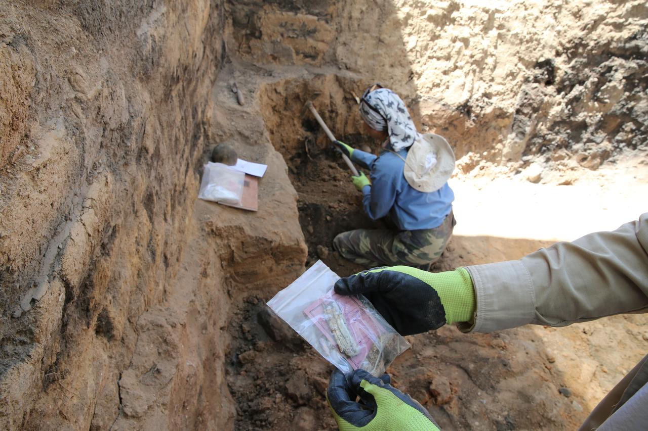 A view from the ongoing archaeological excavations at Ayanis Fortress, located on a hill overlooking Lake Van in Türkiye, July 18, 2025. (AA Photo)