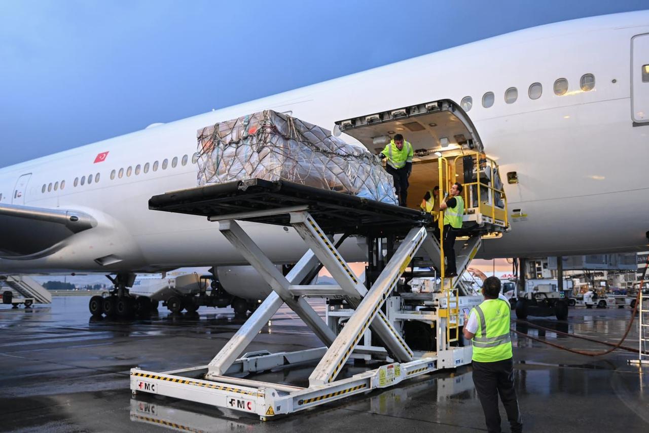 A view from the logistical operations surrounding the repatriation of the bronze statue of Roman Emperor Marcus Aurelius, looted from the ancient city of Boubon and returned to Türkiye after 65 years, July 18, 2025. (Photo via Ministry of Culture and Tourism)