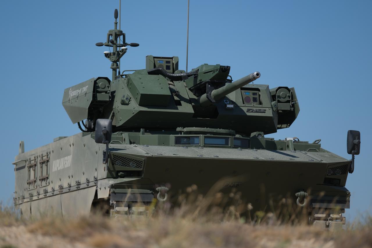 FNSS KAPLAN Fire Support Vehicle (FSV) in Türkiye on 19 July, 2025. (AA Photo)