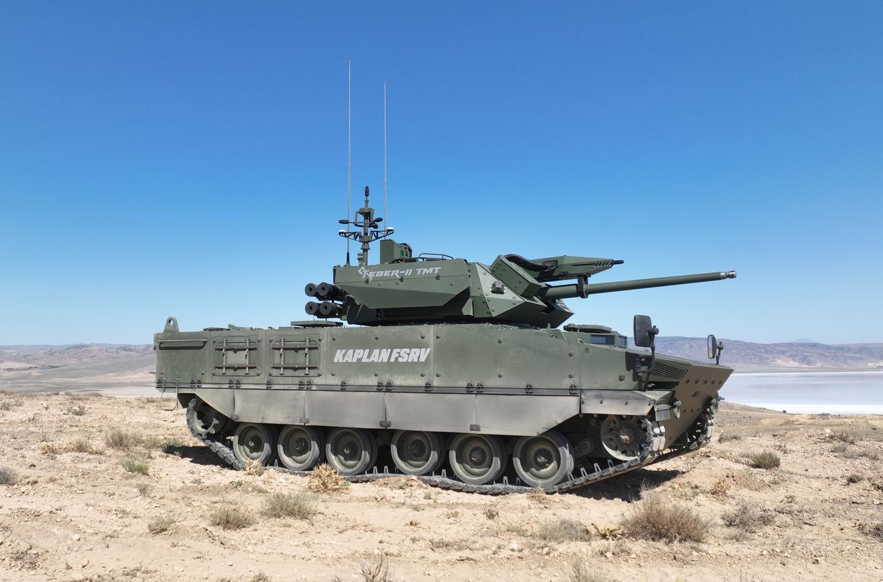 FNSS KAPLAN Fire Support Vehicle (FSV) in Türkiye on 19 July, 2025. (AA Photo)