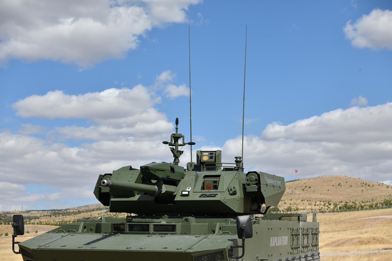 FNSS KAPLAN Fire Support Vehicle (FSV) in Türkiye on 19 July, 2025. (AA Photo)