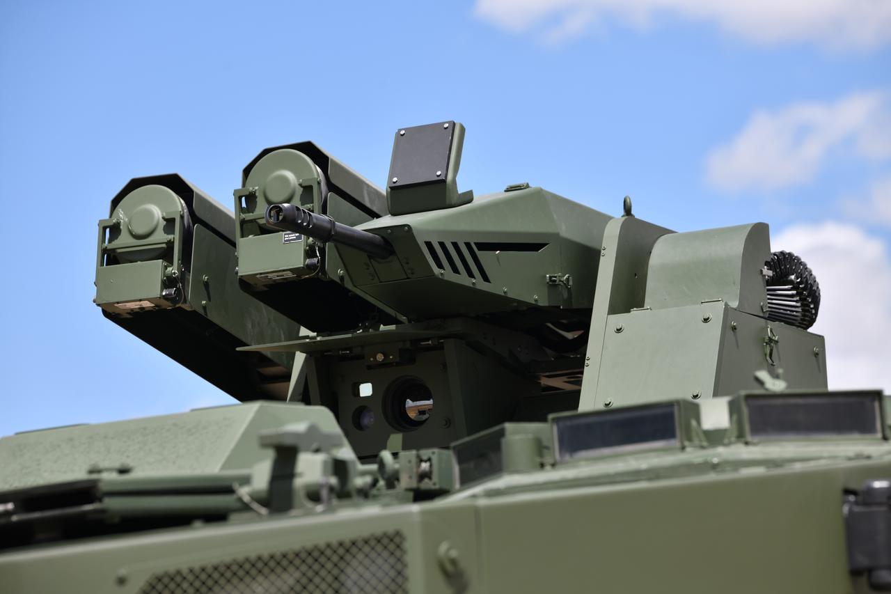 FNSS' Zaha Marine Assault Vehicle with its CAKA Remote Controlled Weapon Station (RCWS) System in Türkiye, on 18 July, 2025. (AA Photo)