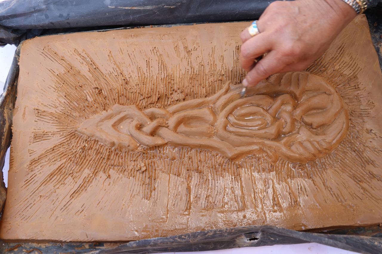 Under the coordination of the Agrı Governorship, the “Nur'ul Ayn 3” National Invitational Mixed Exhibition and Workshop was launched, featuring artworks created by nearly 80 academics from Agri İbrahim Cecen, Ataturk, Igdir, and Mus Alparslan Universities. (AA Photo)