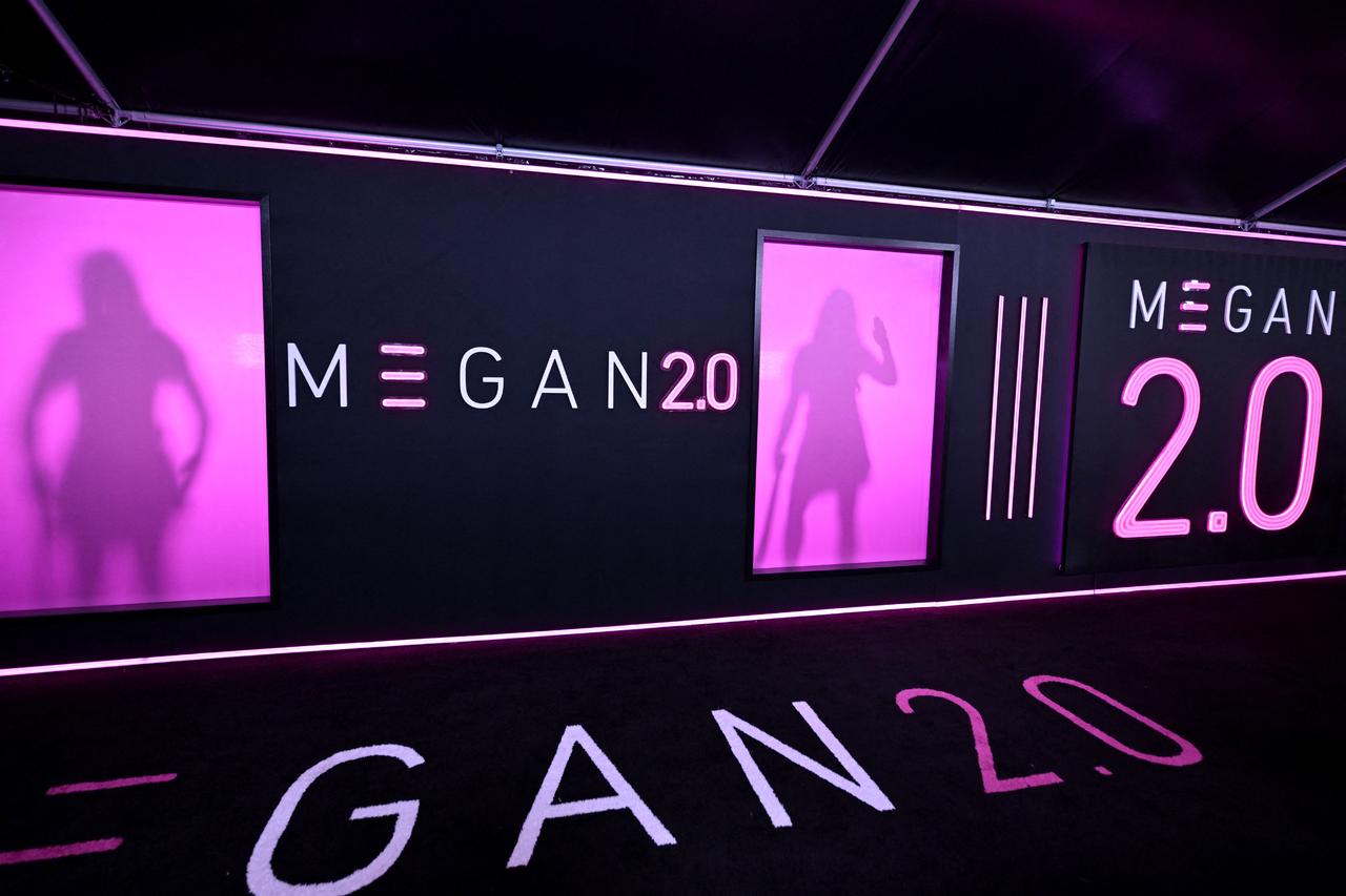 A footage of the atmosphere as Universal Pictures and Blumhouse host the M3GAN 2.0 premiere at AMC Lincoln Square 13 in New York City on June 24, 2025. (Getty Images via AFP)