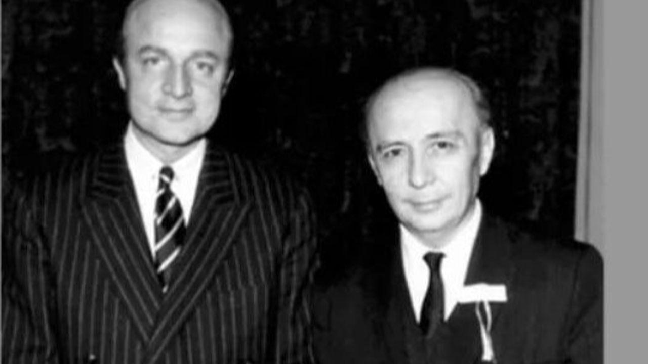 Inan Kirac and his older brother Can Kirac, who also greatly contributed to the growth of Koc Holding, standing next to each other, Türkiye, June 26, 2024. (Photo via Türkiye Daily)