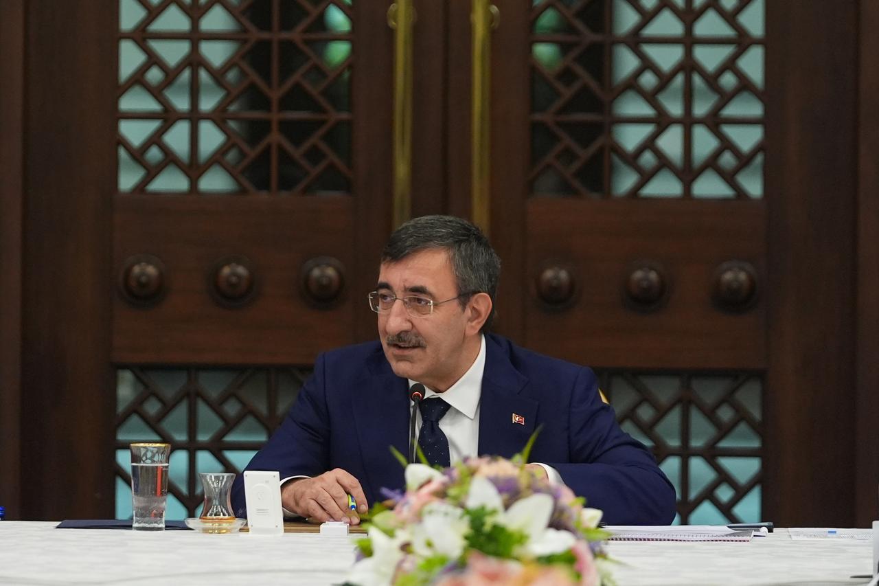 Vice President Cevdet Yilmaz chairs the Economic Coordination Board meeting in Ankara, July 21, 2025. (AA Photo)