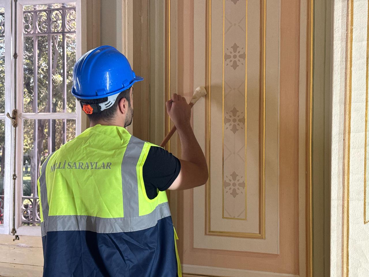 Ongoing restoration works at Yildiz Palace in Istanbul, Türkiye, July 21, 2025. (AA Photo)
