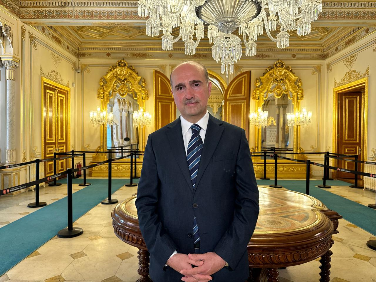 Yasin Yildiz, President of the National Palaces, at Yildiz Palace in Istanbul, Türkiye, July 21, 2025. (AA Photo)