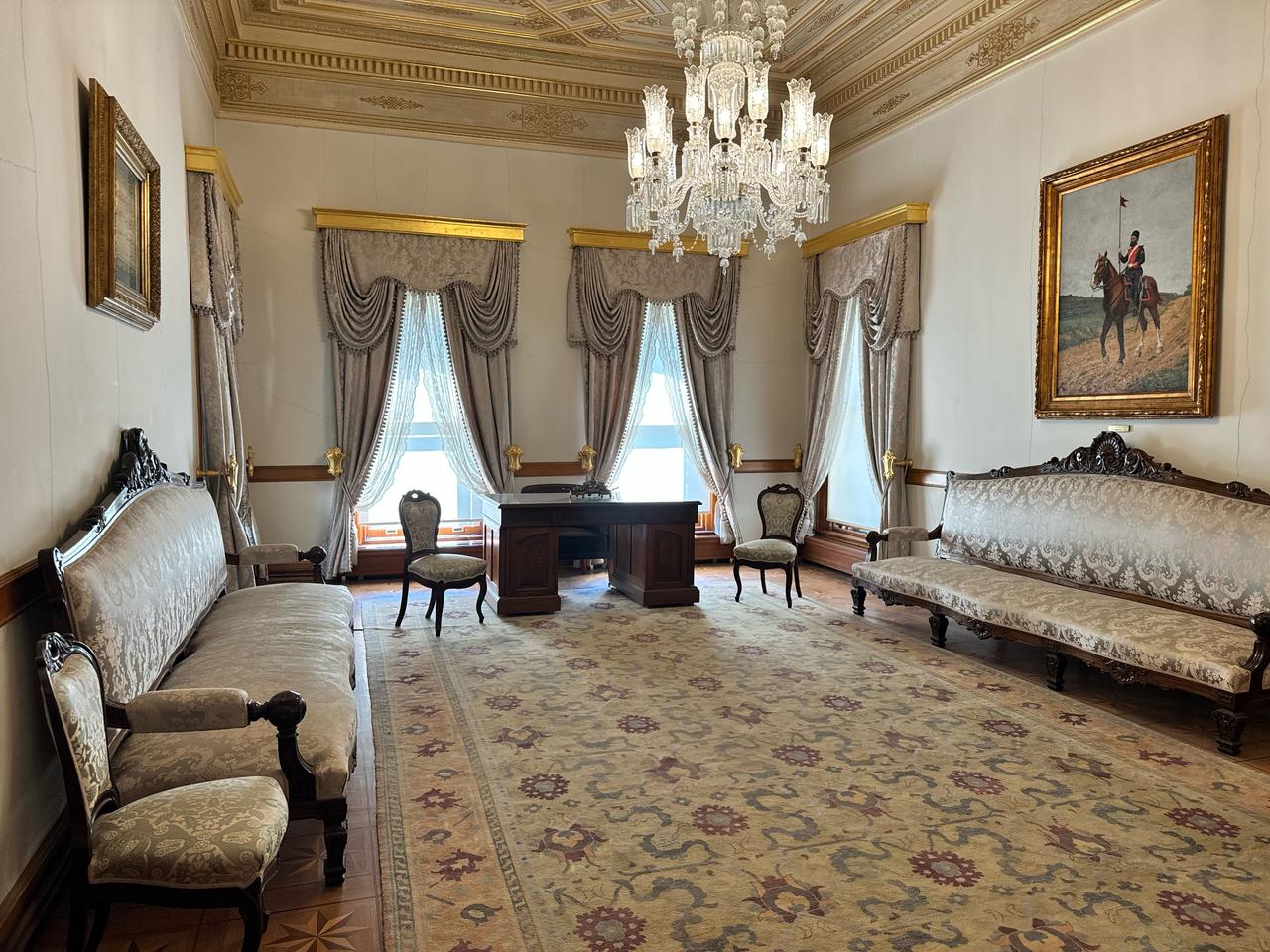 An interior view of Yildiz Palace in Istanbul, Türkiye, July 21, 2025. (AA Photo)