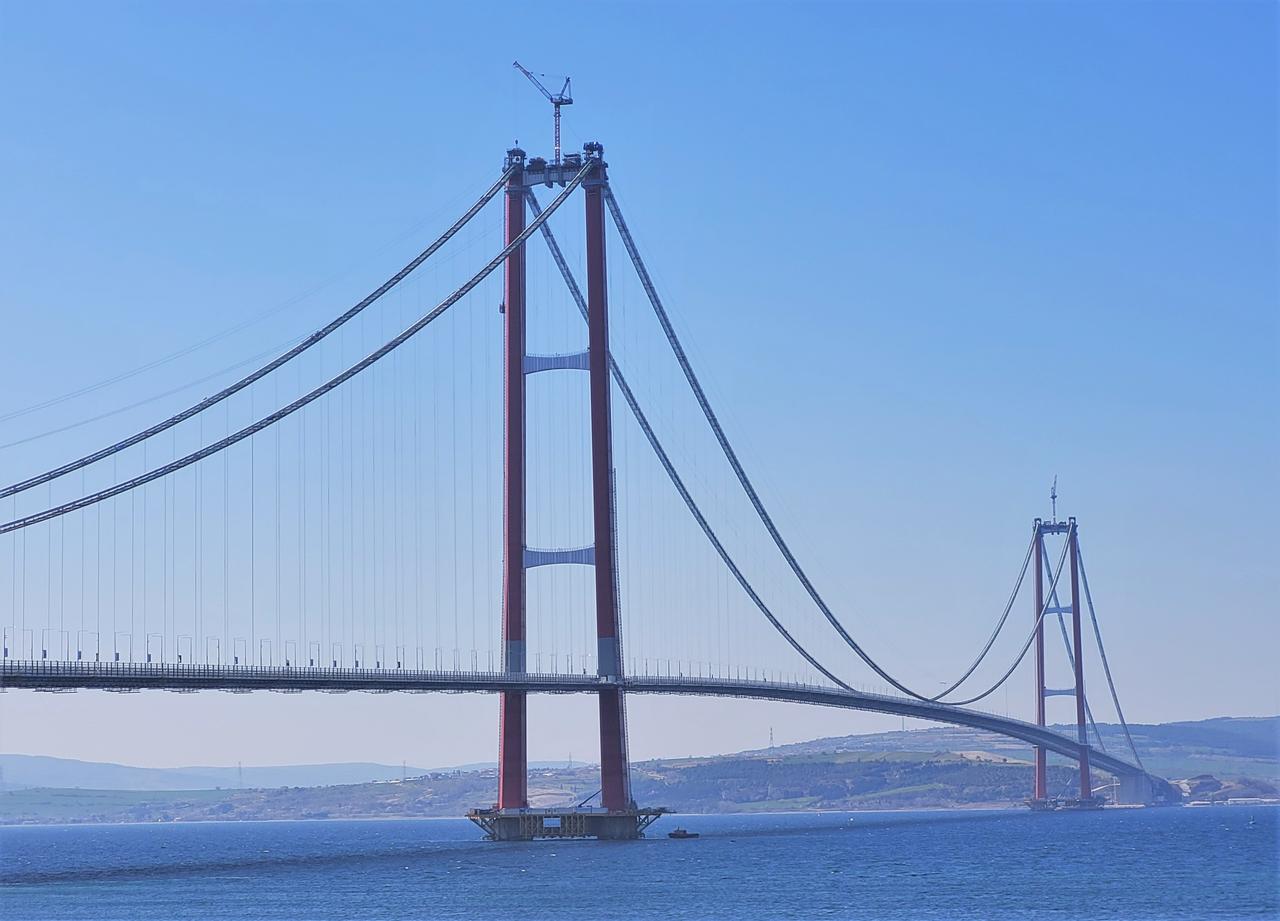 1915 Canakkale Bridge from Asia view, Türkiye, March 27, 2022. (Photo via Wikimedia)