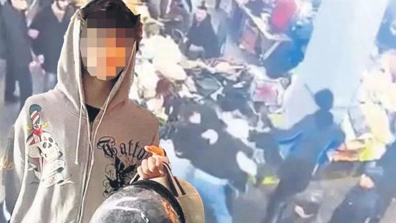 Image of Mattia Ahmet Minguzzi, backgound with CCTV footage from stabbing incident. Jan. 24, 2025. (Newsroom Photo)