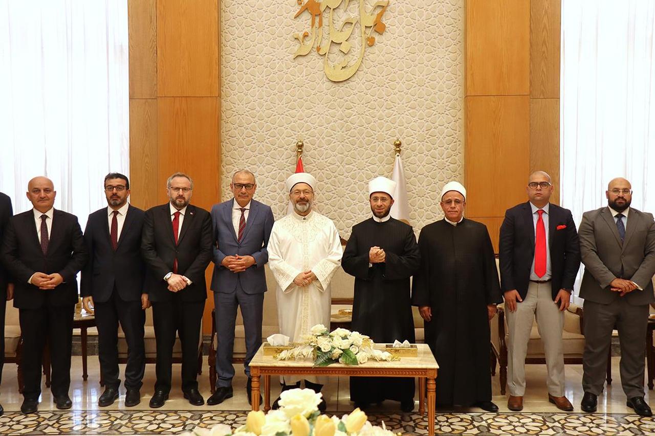 Photo of the visit of President of Religious Affairs Ali Erbas in cairo , Egypt .(Photo by )