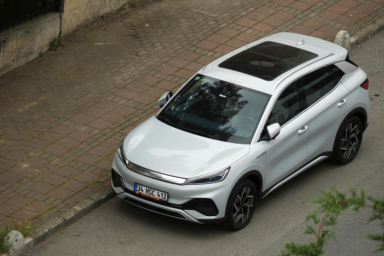 A new BYD Atto 3 electric vehicle parked on a residential street in Istanbul, Türkiye, May 2, 2024. (Adobe Stock Photo)