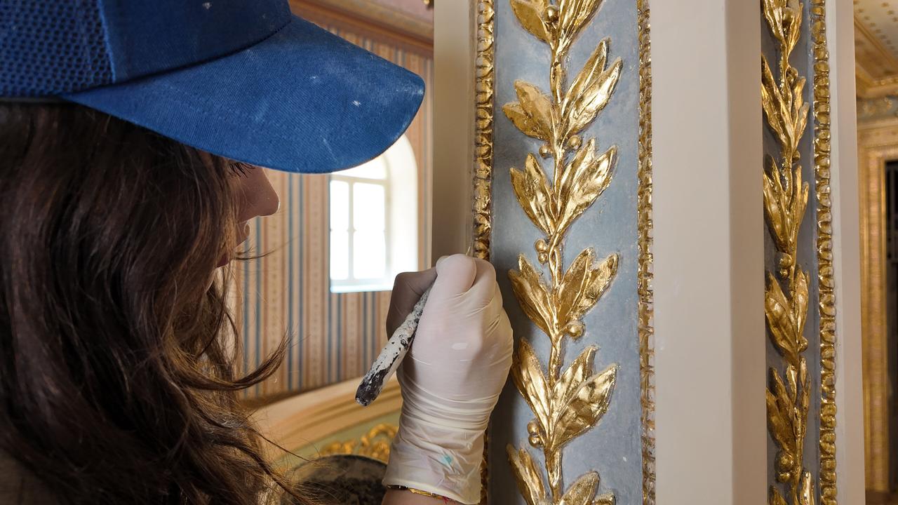 Ongoing restoration works at Yildiz Palace in Istanbul, Türkiye, July 21, 2025. (Photo via Türkiye daily)