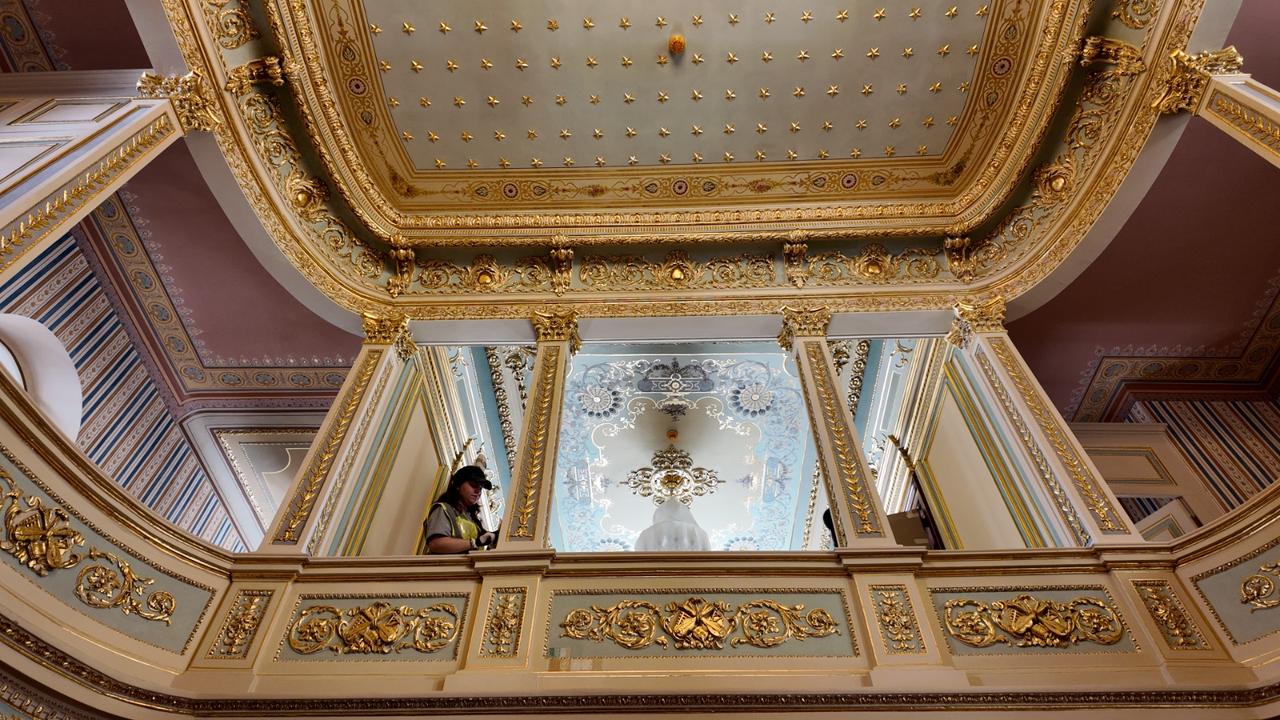 Ongoing restoration works at Yildiz Palace in Istanbul, Türkiye, July 21, 2025. (Photo via Türkiye daily)