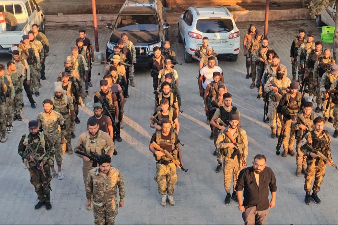 Syrian army reinforcements in Syria, Halep, July 19, 2025. (Photo by AA )