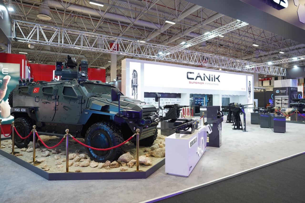 Canik’s booth at Hall 3 / C01 during IDEF 2025, Istanbul, Türkiye, July 22, 2025. (@canikarms via X)