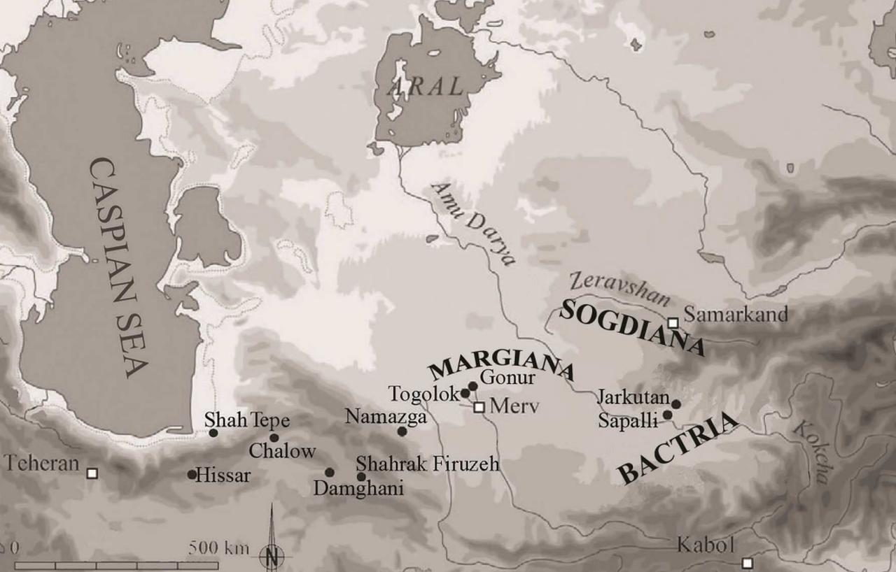 The location of Tepe Chalow and other Bronze Age sites mentioned in this article. (Map via Ali A. Vahdati)