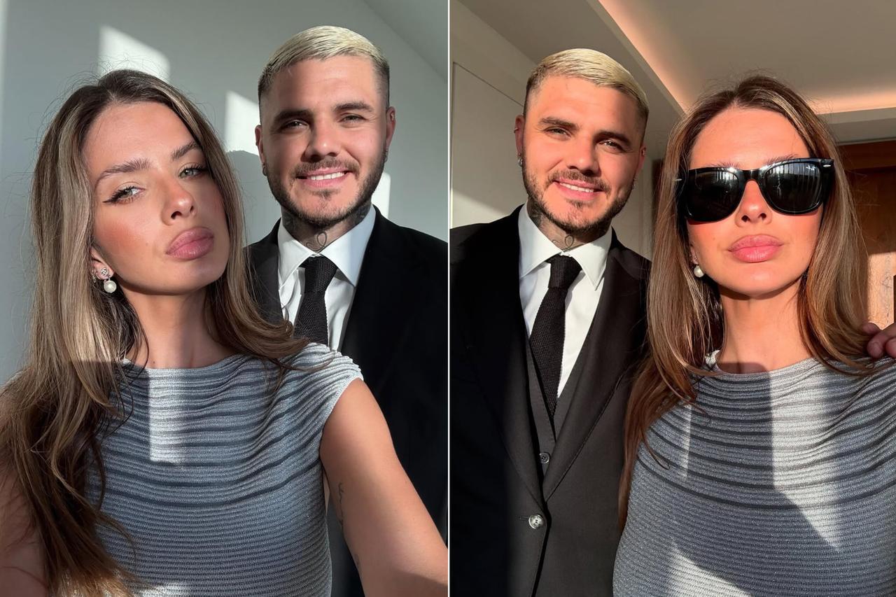 China Suárez takes selfies with Mauro Icardi an awards ceremony, Ibiza, Spain, June 1, 2025. (Photo via Instagram / @sangrejaponesa)