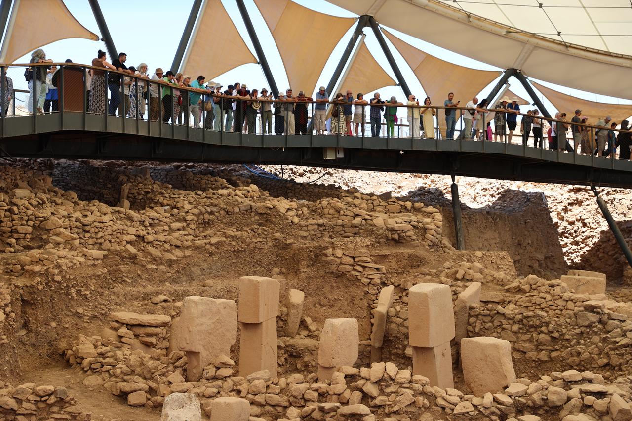 Gobeklitepe, described as the “zero point of history” and inscribed on the UNESCO World Heritage List in 2018, continues to attract visitors and support local tourism in the region in Sanliurfa, Türkiye, July 2, 2025. (AA Photo)