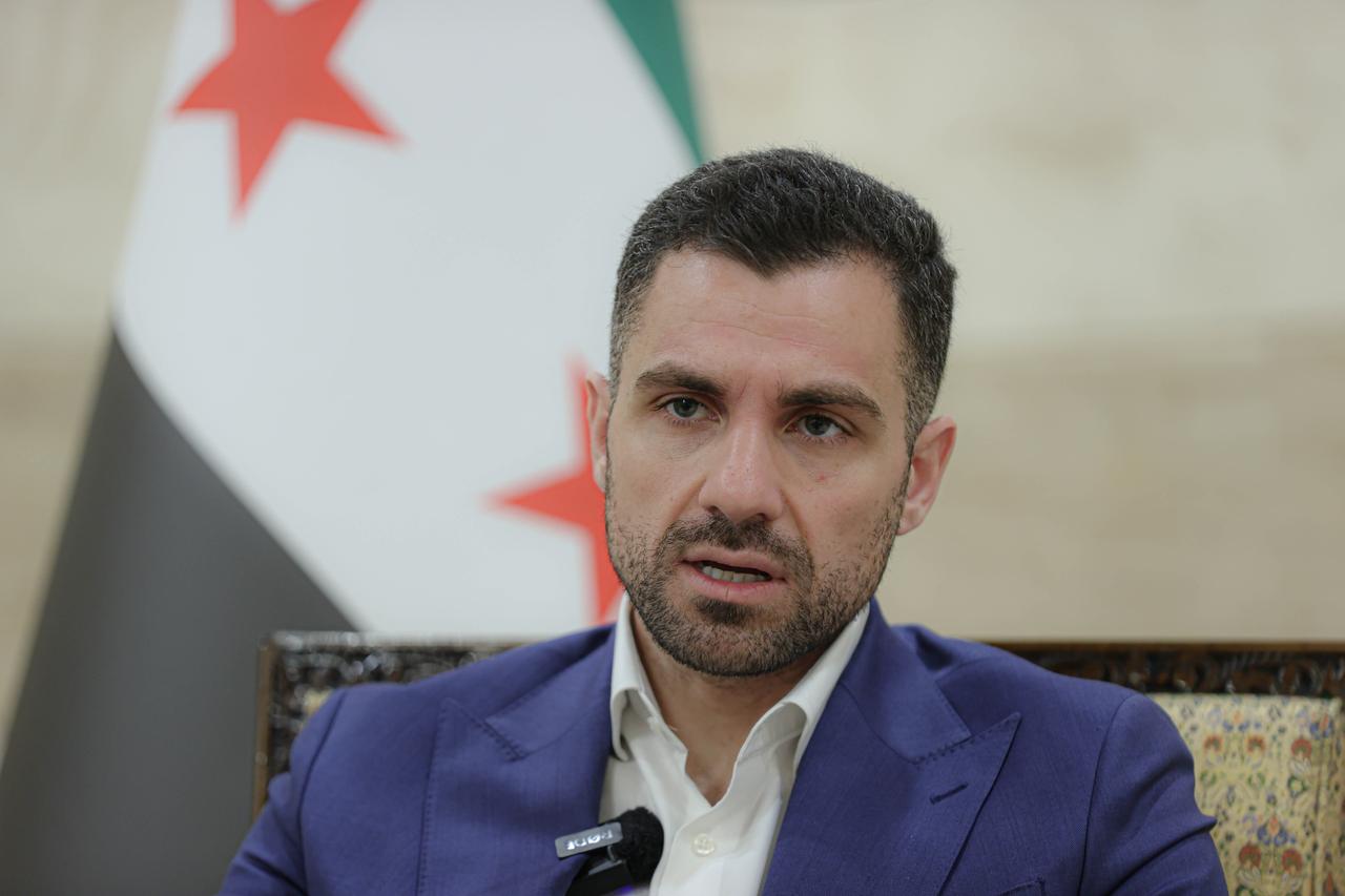 Qutaiba Idlbi, Director of American Affairs of the Syrian Ministry of Foreign Affairs makes remarks during an interview in Damascus, Syria on July 29, 2025. (AA Photo)