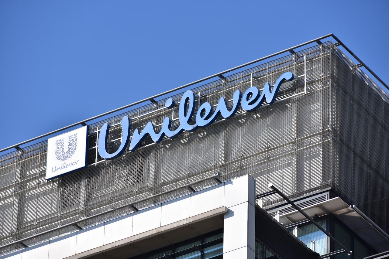 Unilever signage displayed on the exterior of the company’s office in Warsaw, Poland, March 13, 2022. (Adobe Stock Photo)
