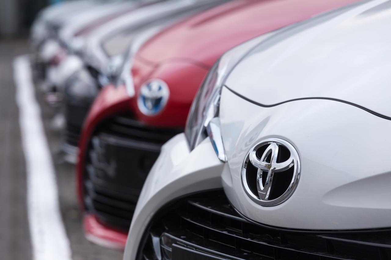 Toyota vehicles lined up at a dealership in Germany, October 28, 2018. (Adobe Stock Photo)