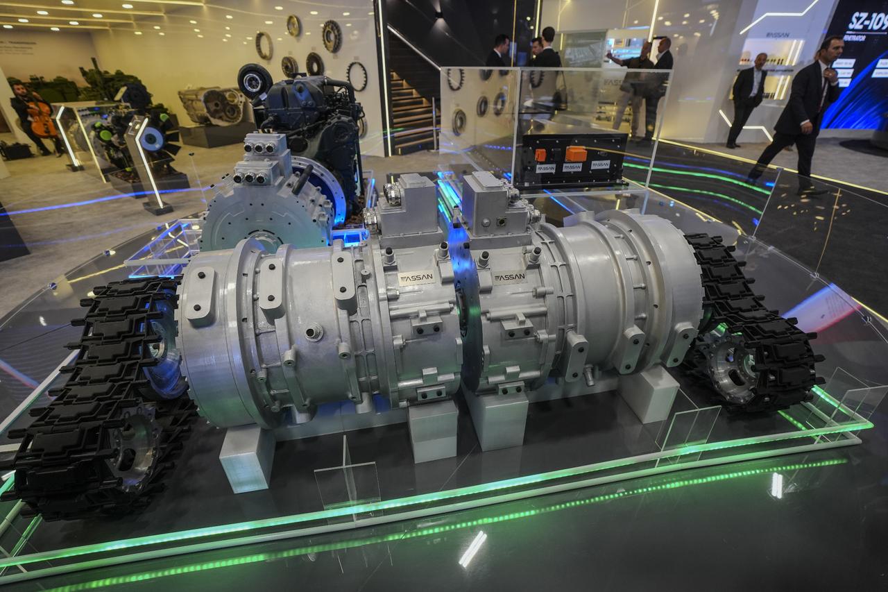 A view of products of Assan Group Defense Industry at the 17th International Defense Industry Fair (IDEF 2025) in Istanbul, Türkiye on July 24, 2025. (AA Photo)
