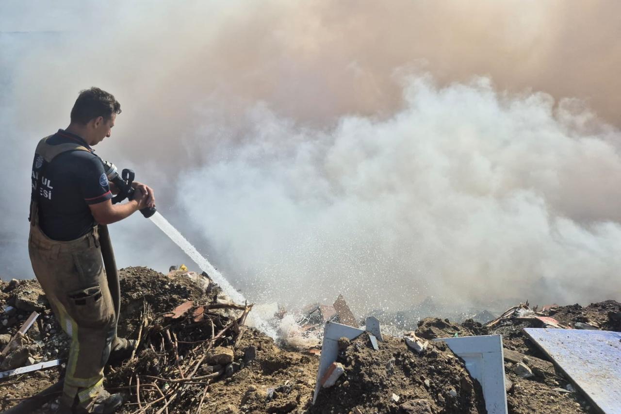 Wildfire spreads rapidly in Istanbul’s Buyukcekmece district Image