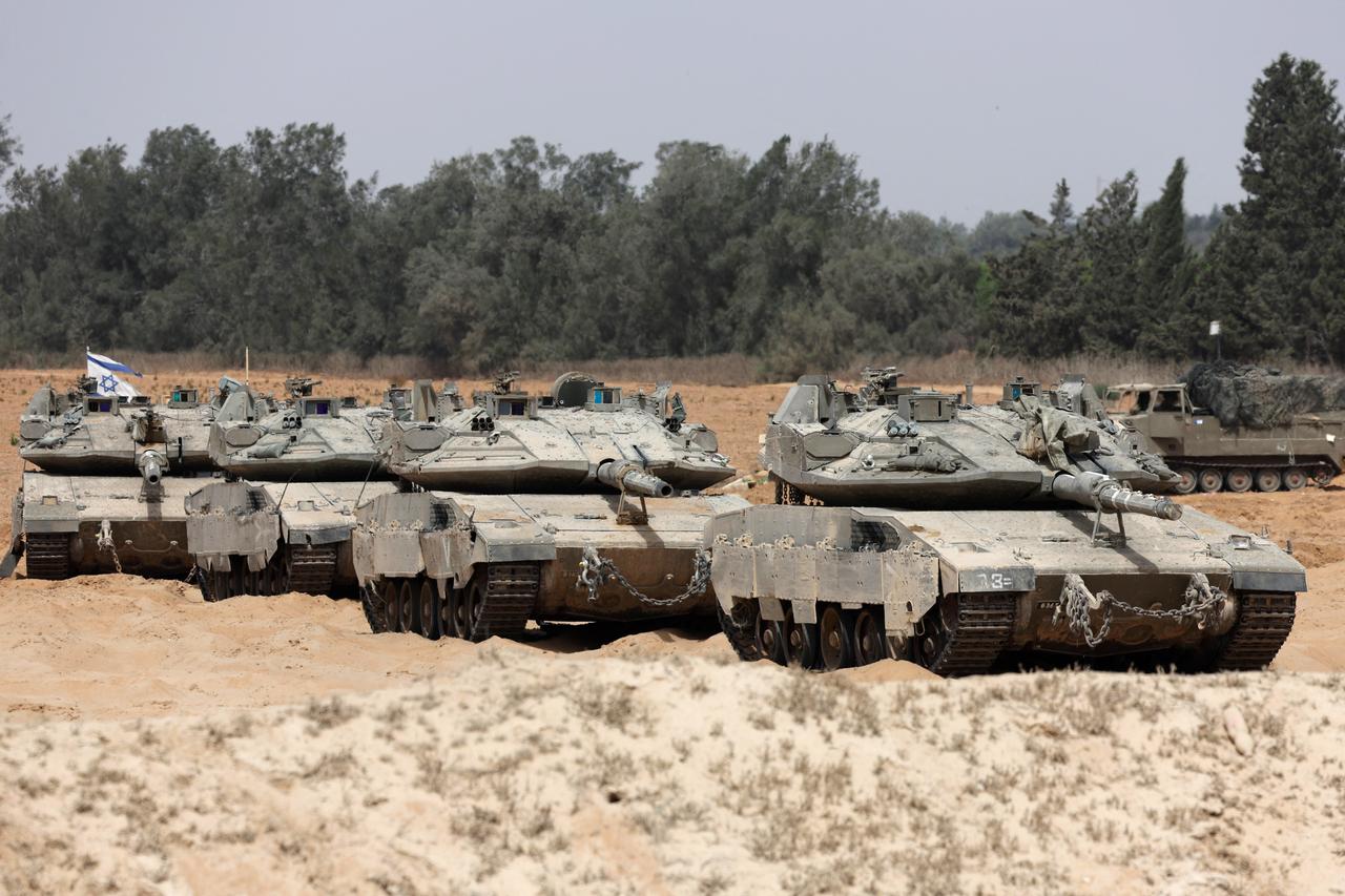 Israeli troops deploy at the border with the Gaza Strip on July 1, 2025. (AFP Photo)