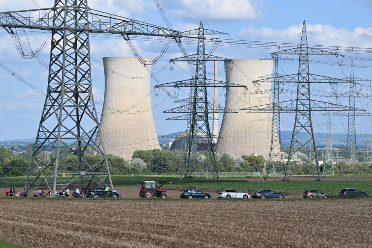 The nuclear power plant in Grafenrheinfeld, Germany, on August 16, 2024. (AFP Photo)