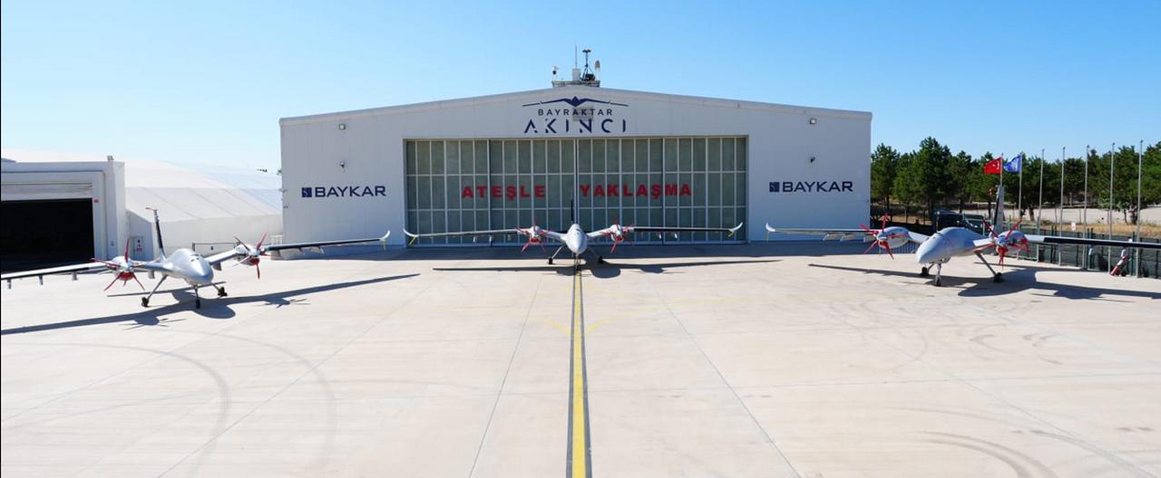 The Turkish Gendarmerie General Command's Bayraktar Akinci UCAV, developed by Baykar on Jul 4, 2025. (Photo via X/@@jandarma)