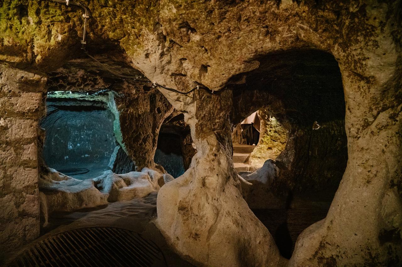 Ancient underground tunnels of Derinkuyu in Nevsehir, Türkiye. (Adobe Stock Photo)