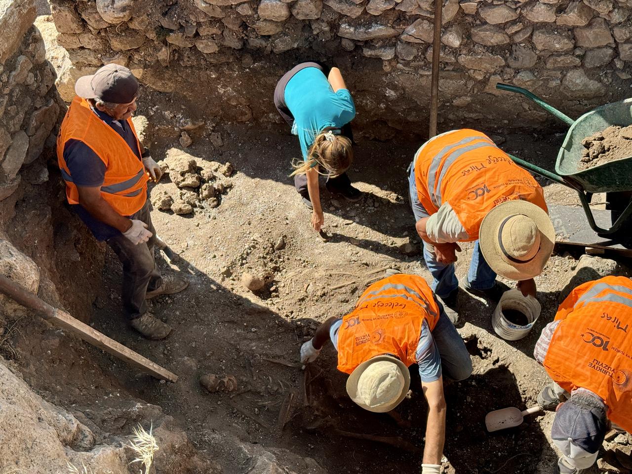 A view from the archaeological excavations at Fethiye Castle, located in Mugla Province, Türkiye, overlooking the scenic Fethiye Gulf, July 6, 2025. (AA Photo)