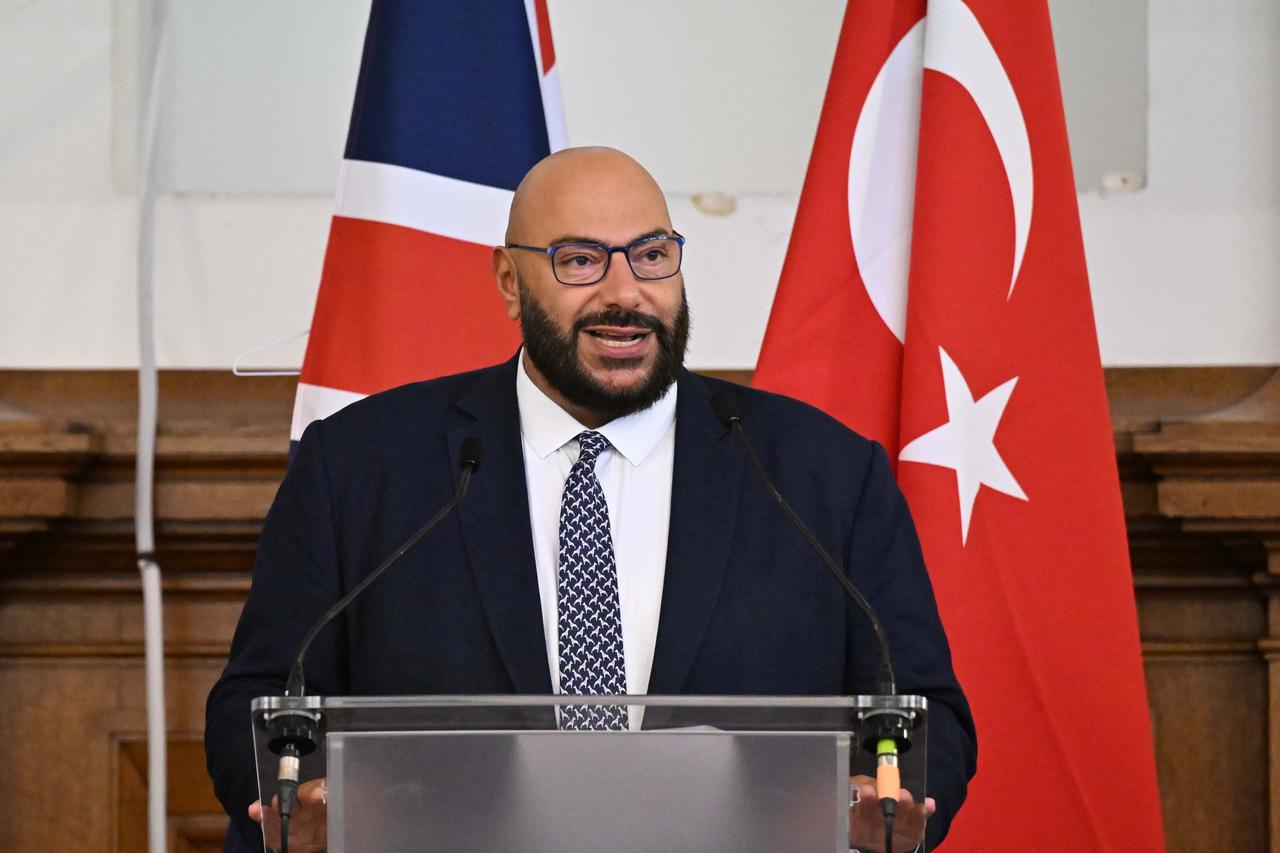 Kenan Poleo, Consul General of the United Kingdom in Istanbul, attended the Islamic Finance Summit hosted by the British Ministry of Business and Trade in cooperation with the Participation Banks Association of Türkiye on 9 July, 2025. (AA Photo)