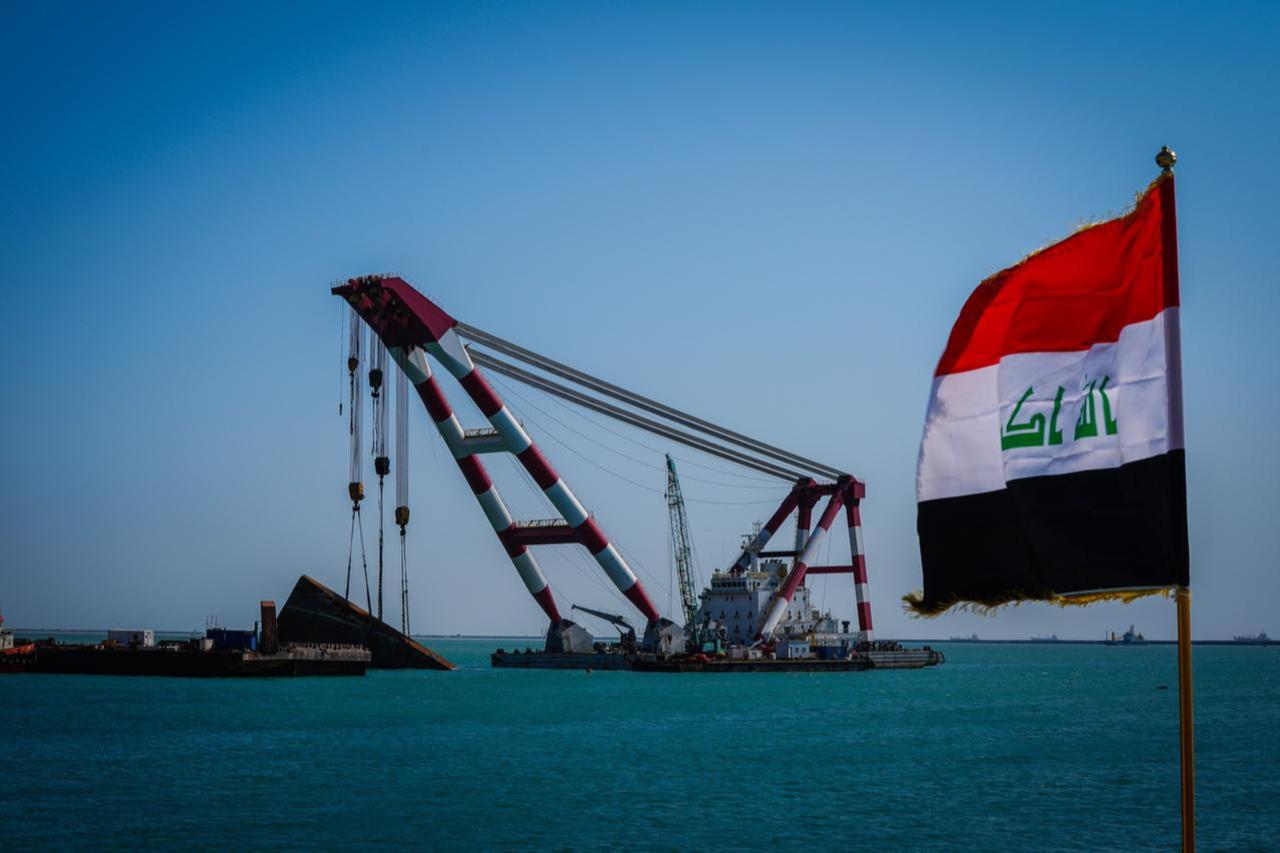A view of Grand Faw Port in Basra on November 6, 2024. (AA Photo)