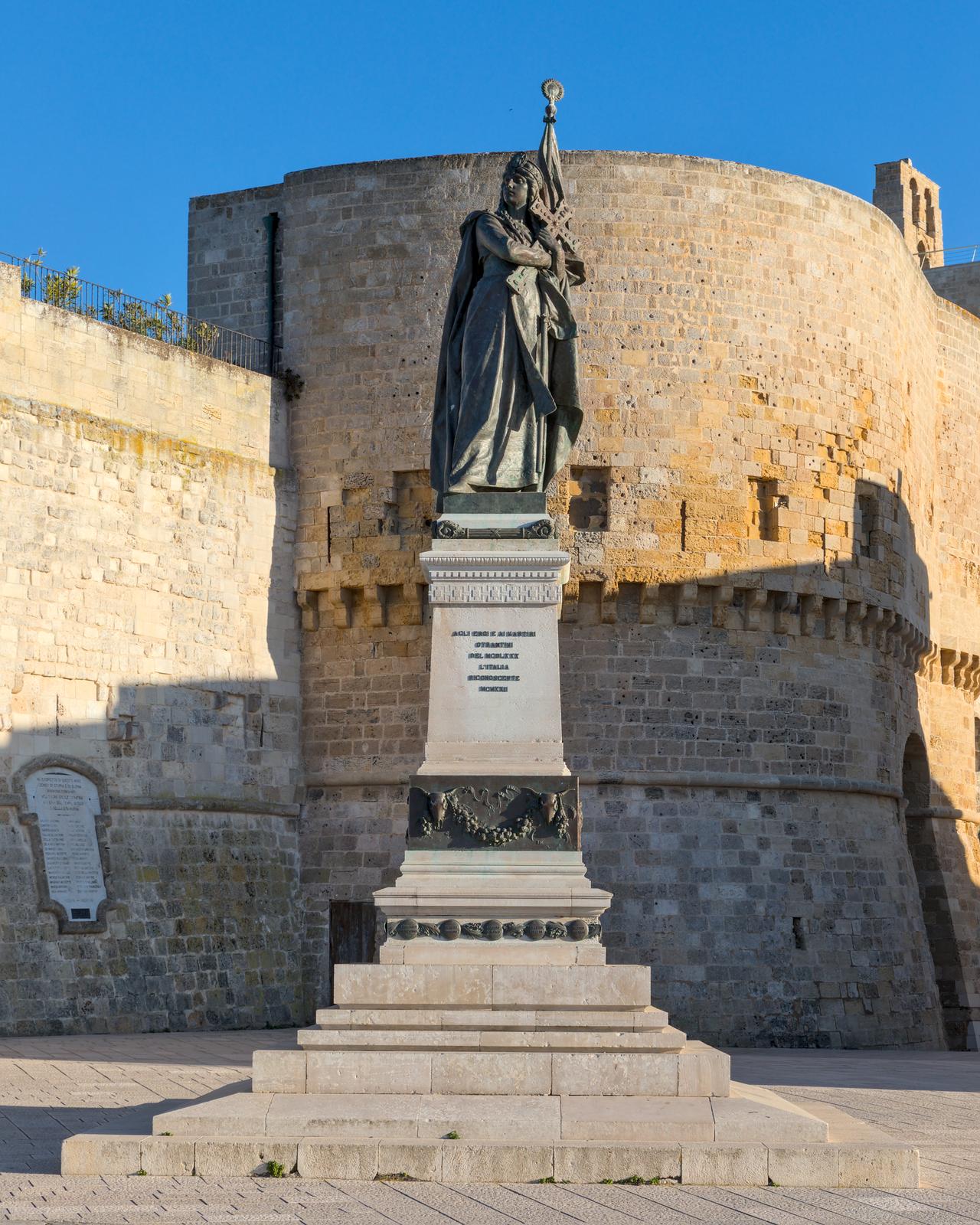 Monument to the heroes and martyrs of Otranto, in the city center, Apulia, Italy, April 18, 2025. (Photo via Wikimedia)