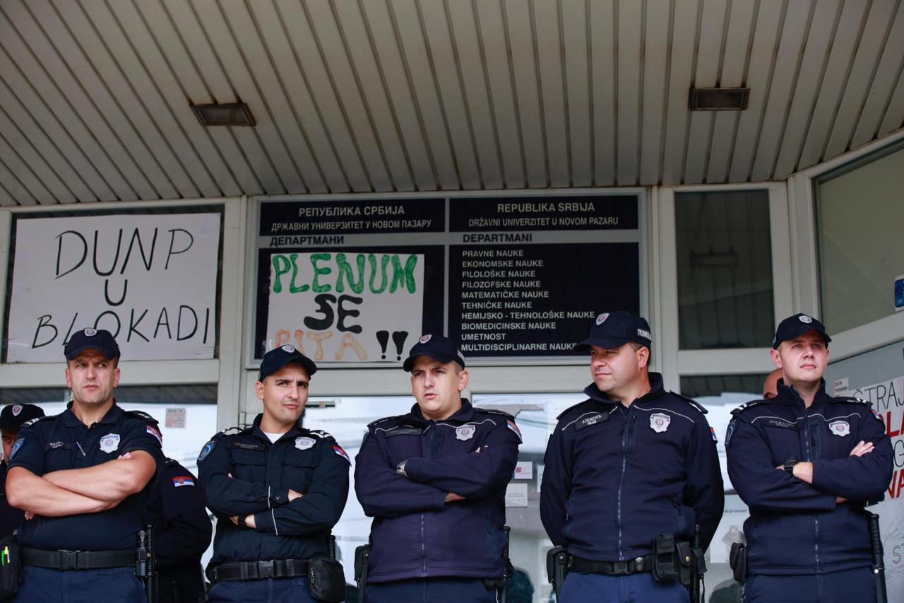 Masked security raid at Novi Pazar University sparks nationwide protests in Serbia