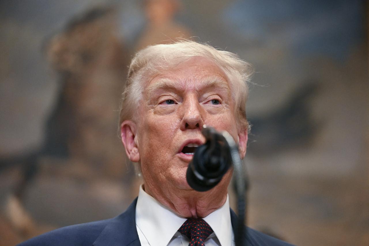US President Donald Trump speaks after signing an executive order in the White House in Washington, DC, on July 31, 2025. (AFP Photo)