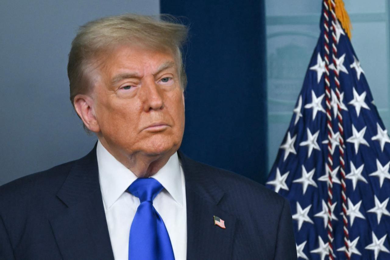 US President Donald Trump looks on during a news conference in the Brady Briefing Room of the White House in Washington, DC on June 27, 2025. (AFP Photo)
