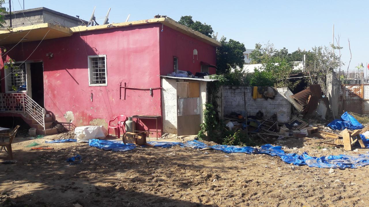 A view of the excavation conducted under and in the garden of a house near the Small Industrial Site in the 82 Evler Neighborhood of Tarsus district, Mersin, Türkiye, November 2017. (IHA Photo)